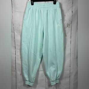 Women's Adidas Essential Studio Fleece Pants Joggers Relaxed Fit